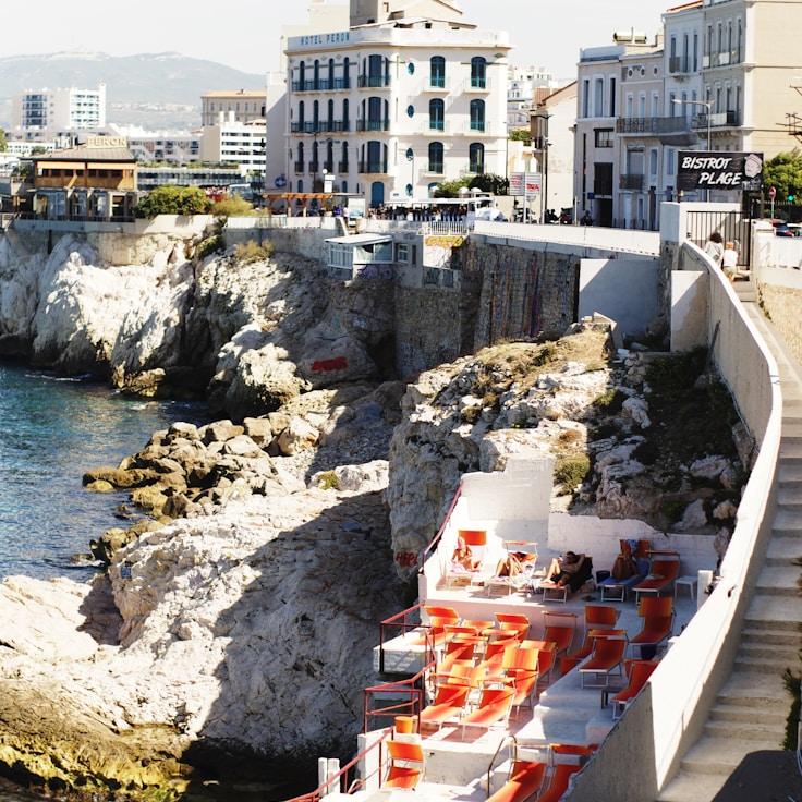 Entertainment zone at night in Italy